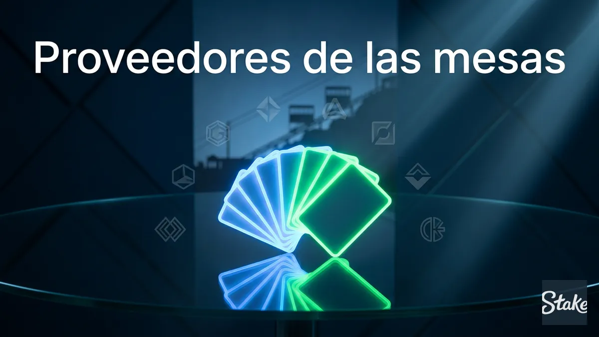 Proveedores detrás de las mesas de póker y casino en vivo de Stake