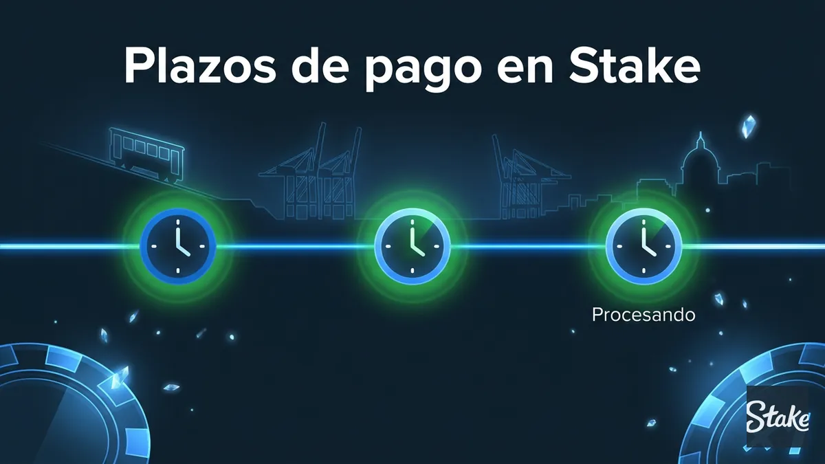 Línea de tiempo con los plazos de procesamiento de un retiro en Stake para cuentas de la región